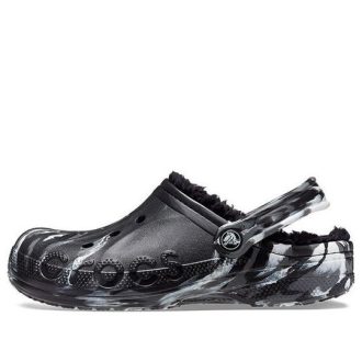 Crocs Baya forede marmorerte tresko &laquo;Black Silver&raquo; 208333-0C4
