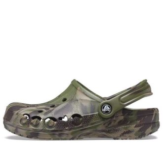 Crocs Baya Marble Fashion Outdoor Unisex Military Green Sandaler 206935-3TC