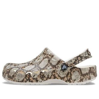 Crocs Baya sesongmessige trykte tresko &laquo;Oyster Mushroom&raquo; 206230-13T