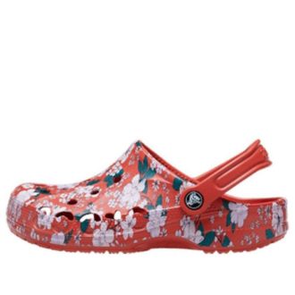 Crocs Baya sesongmessige trykte tresko &laquo;Spicy Orange White&raquo; 206230-82Z
