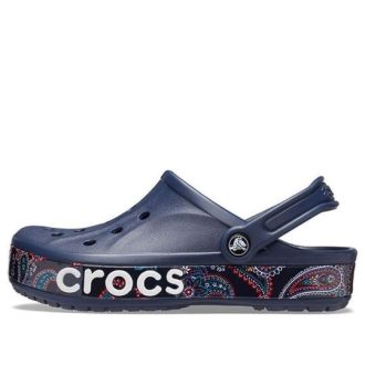 Crocs Bayaband utskriftssandaler Unisex blå 206233-410