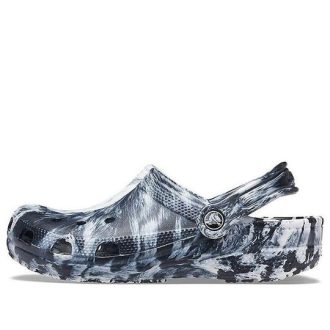 Crocs Beach Marble Unisex Black White Sandaler &laquo;Black White&raquo; 206867-103