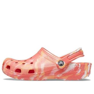 Crocs Beach oransje marmorsandaler 206867-6SN