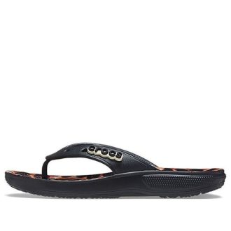 Crocs Classic animal flip-flops unisex leopardtrykk &laquo;Black Leopard&raquo; 207872-0CU