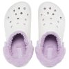 Crocs Classic Baya-fôret Fuzz-Strap-tresko &laquo;White Lila&raquo; 206633-577