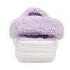 Crocs Classic Baya-fôret Fuzz-Strap-tresko &laquo;White Lila&raquo; 206633-577