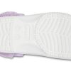 Crocs Classic Baya-fôret Fuzz-Strap-tresko &laquo;White Lila&raquo; 206633-577