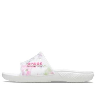 Crocs Classic Bleach Dye Slides &laquo;White Pink&raquo; 207411-94S