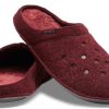 Crocs Classic Casual Thicken Stay Warm Unisex vinrøde tøfler 203600-60U