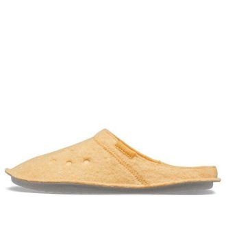 Crocs Classic Casual Tykk Hold deg varm Unisex gule tøfler 203600-838 Crocs Classic Casual Tykk Hold deg varm Unisex gule tøfler 203600-838