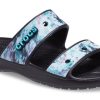 Crocs Classic Casual Unisex blå svarte tøfler 207283-988