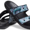 Crocs Classic Casual Unisex blå svarte tøfler 207283-988