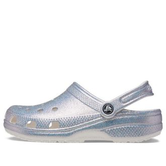 Crocs Classic Casual Unisex Metallic Sølv Rosa Sandaler 207551-90H