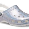 Crocs Classic Casual Unisex Metallic Sølv Rosa Sandaler 207551-90H