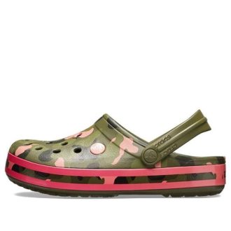 Crocs Classic Clog Beach Sandaler Grønn Rosa 205579-3S9