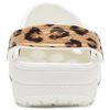 Crocs Classic Clog Beach Sandals Leopardprint Hvit 206638-1D1