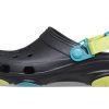 Crocs Classic Clog Beach Unisex svarte sandaler 206340-0C4