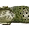 Crocs Classic Clog Camouflage Printing Beach Army Green Sandaler 206454-309
