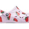 Crocs Classic Clog Casual Unisex rosa jordbærsandaler 206230-6GD