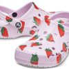 Crocs Classic Clog Casual Unisex rosa jordbærsandaler 206230-6GD
