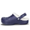 Crocs Classic Clog Crocs Holder seg Varm Slitebestandige Marineblå Unisex-tøfler 16244-49U