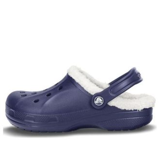 Crocs Classic Clog Crocs Holder seg Varm Slitebestandige Marineblå Unisex-tøfler 16244-49U