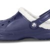Crocs Classic Clog Crocs Holder seg Varm Slitebestandige Marineblå Unisex-tøfler 16244-49U
