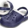 Crocs Classic Clog Crocs Holder seg Varm Slitebestandige Marineblå Unisex-tøfler 16244-49U