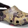 Crocs Classic Clog Desert Camouflage Beach Unisex Black Brown Sandaler 207305-088