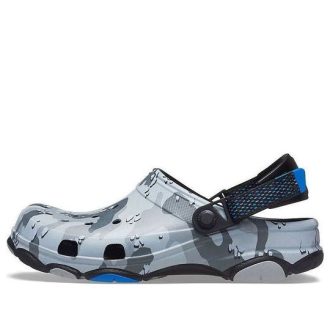 Crocs Classic Clog Desert Camouflage Outdoor Beach Unisex Black Grå Sandaler 207305-097