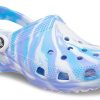 Crocs Classic Clog Marble Beach Sports Unisex Hvit Blå Sandaler &laquo;White Blue&raquo; 206867-1FK