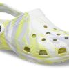 Crocs Classic Clog Marble Beach Sports Unisex Hvit Grå Sandaler &laquo;White Grey&raquo; 206867-1FJ