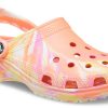 Crocs Classic Clog Marble Beach Sports Unisex røde flerfargede sandaler &laquo;Røde&raquo; 206867-83F