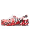 Crocs Classic Clog Marble Beach Sports Unisex røde hvite sandaler &laquo;Red White&raquo; 206867-884