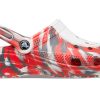 Crocs Classic Clog Marble Beach Sports Unisex røde hvite sandaler &laquo;Red White&raquo; 206867-884