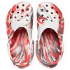 Crocs Classic Clog Marble Beach Sports Unisex røde hvite sandaler &laquo;Red White&raquo; 206867-884