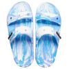 Crocs Classic Clog Marble Beach Unisex Hvit Blå Tøfler &laquo;White Blue&raquo; 207701-1FK