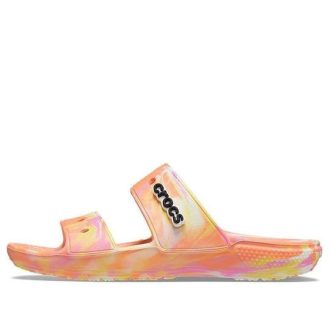 Crocs Classic Clog Marble Beach Unisex røde flerfargede tøfler «Red» 207701-83F Crocs Classic Clog Marble Beach Unisex røde flerfargede tøfler «Red» 207701-83F