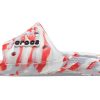 Crocs Classic Clog Marble Beach Unisex røde hvite tøfler &laquo;Red White&raquo; 206879-884