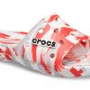 Crocs Classic Clog Marble Beach Unisex røde hvite tøfler &laquo;Red White&raquo; 206879-884