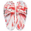 Crocs Classic Clog Marble Beach Unisex røde hvite tøfler &laquo;Red White&raquo; 206879-884