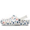 Crocs Classic Clog Printing Sandaler Hvit Blå 206053-94S