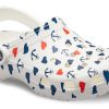 Crocs Classic Clog Printing Sandaler Hvit Blå 206053-94S