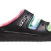 Crocs Classic Cozzzy Spray Dye Sandaler &laquo;Black Multi&raquo; 208046-0C4