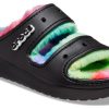 Crocs Classic Cozzzy Spray Dye Sandaler &laquo;Black Multi&raquo; 208046-0C4
