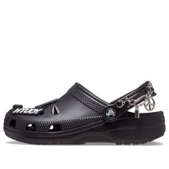 Crocs Classic Feel The Positivity Casual Unisex svarte sandaler 207571-001