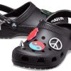Crocs Classic Feel The Positivity Casual Unisex svarte sandaler 207571-001