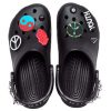 Crocs Classic Feel The Positivity Casual Unisex svarte sandaler 207571-001