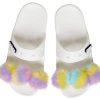 Crocs Classic Fur Sure sandaler med 2 stropper &laquo;White&raquo; 207405-100