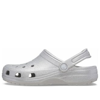 Crocs Classic Glitter Clogs &laquo;Sølv&raquo; 205942-0IC